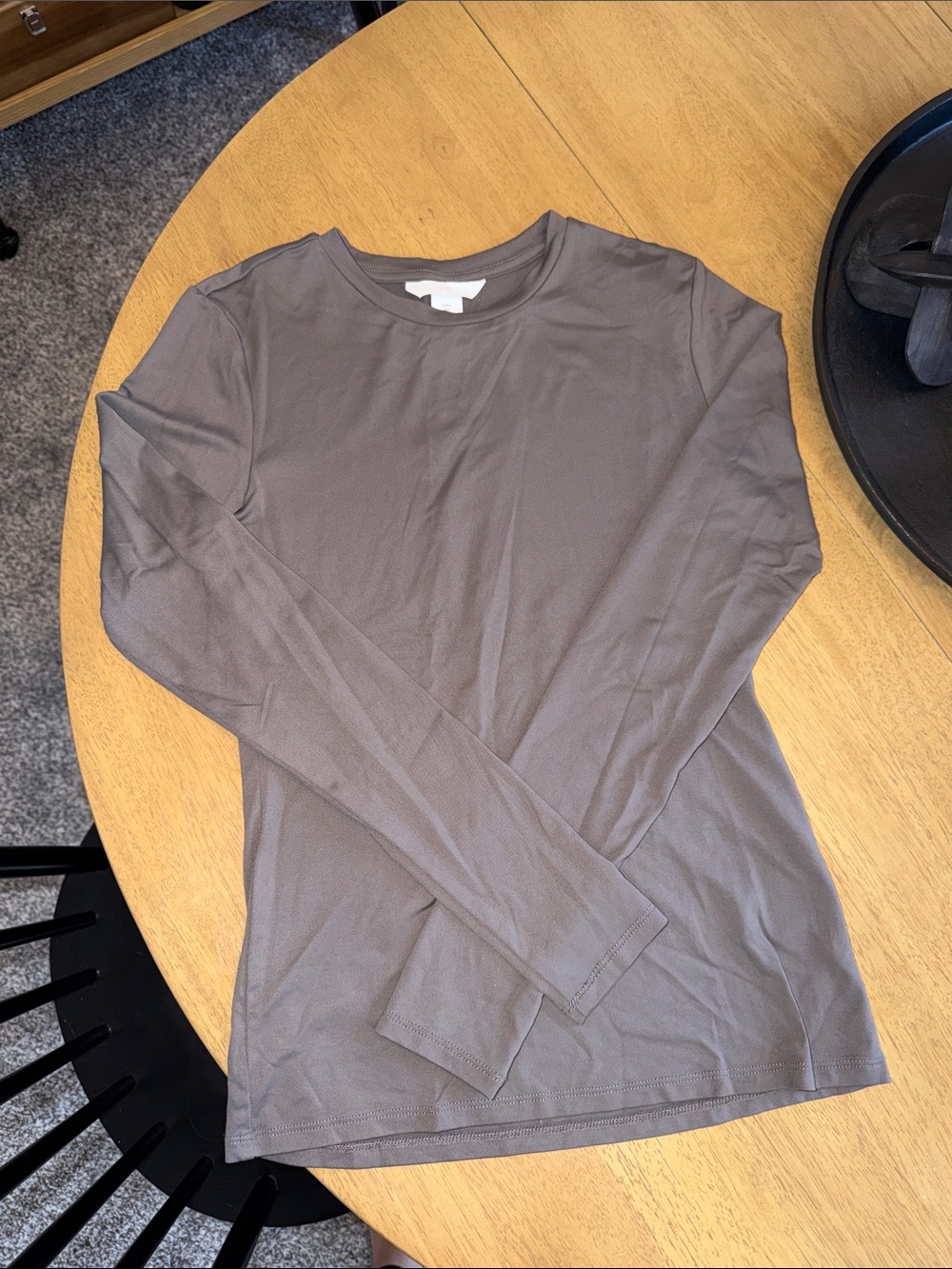 H&M SZ S Silky Long-Sleeve